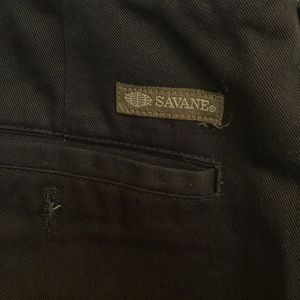 Savane Men’s Navy Blue Slacks Pants 40x30